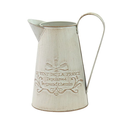 Metal Jug - Cream French 22cm - Metal