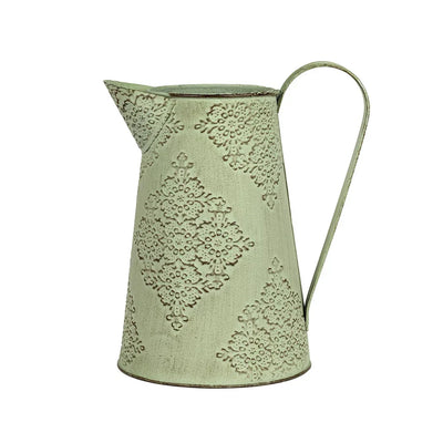 Metal Jug - Light Green 23cm - Metal