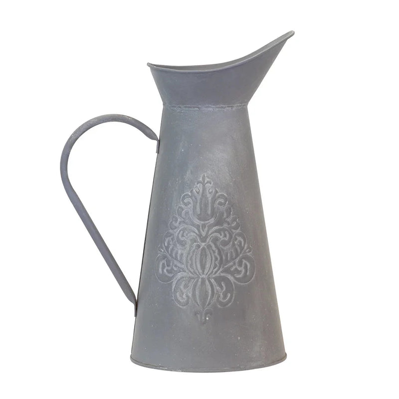 Metal Jug - Tall Grey 35cm - Metal