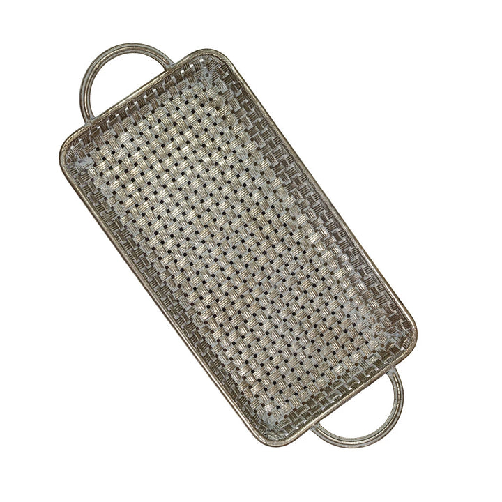 Tray Set of 3 - Ancient Silver Weave