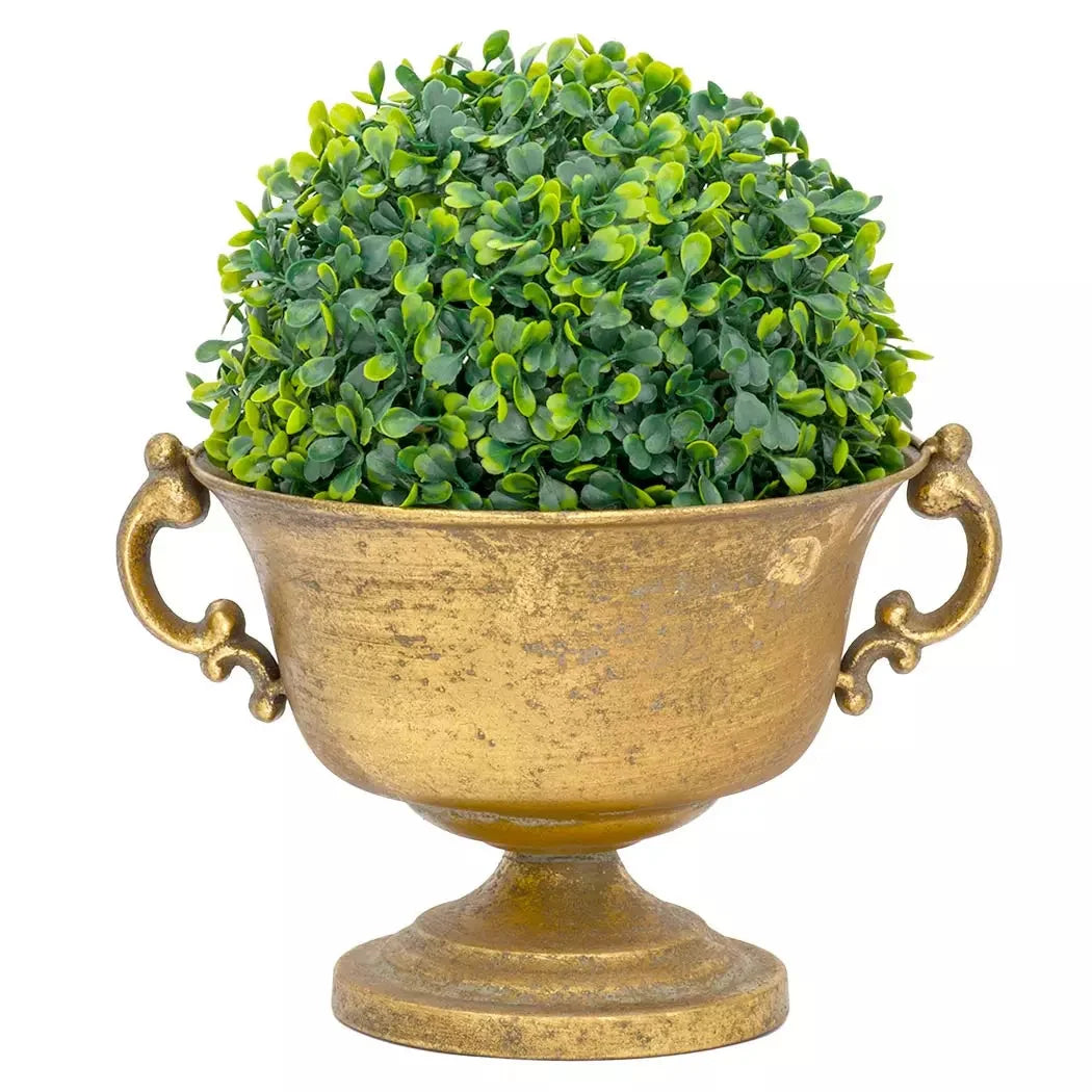 Metal Vase - Gold Handled Fatty (Vase Only) - Iron