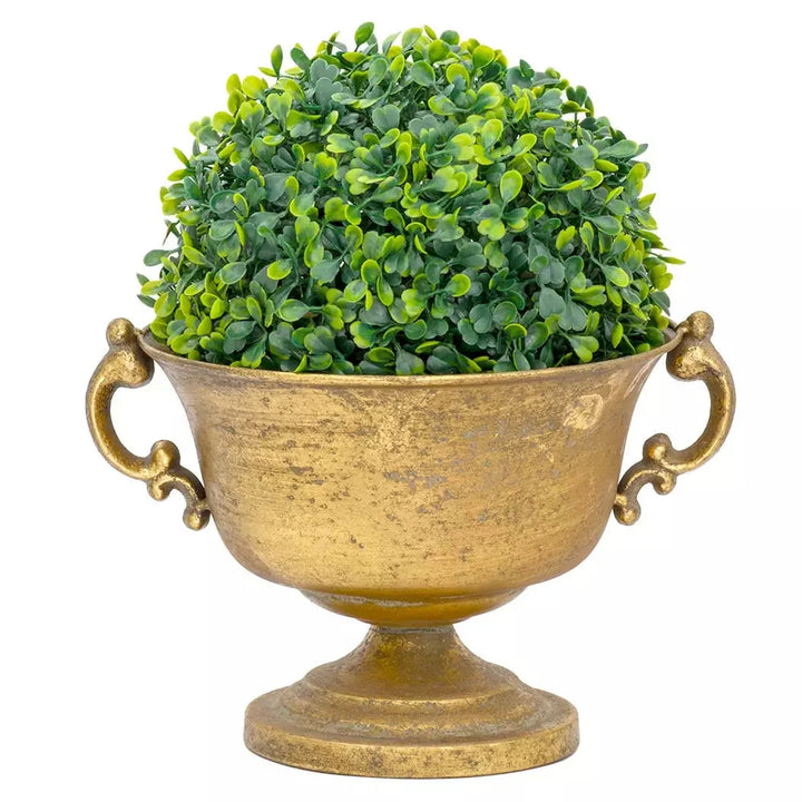 Metal Vase - Gold Handled Fatty (Vase Only) - Iron
