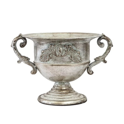Metal Vase - Silver Handled Fatty Emblem(Vase Only) Iron
