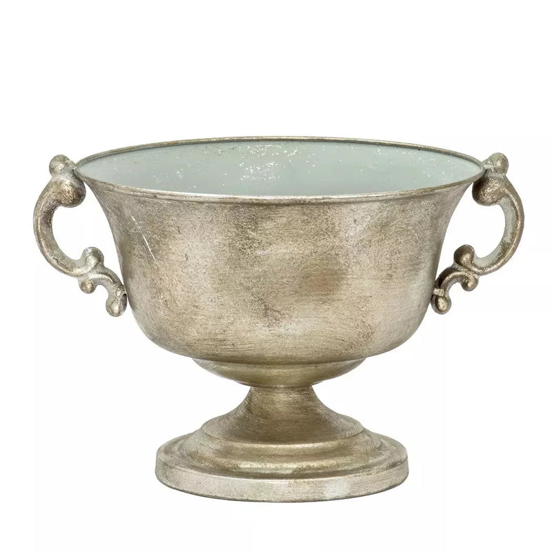 Metal Vase - Silver Handled Fatty (Vase Only) - Iron