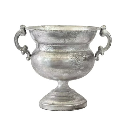 Metal Vase - Silver Handled Layered Fatty (Vase Only) Iron
