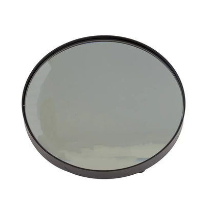 Mirror Tray - Round Black 25cm - Pewter