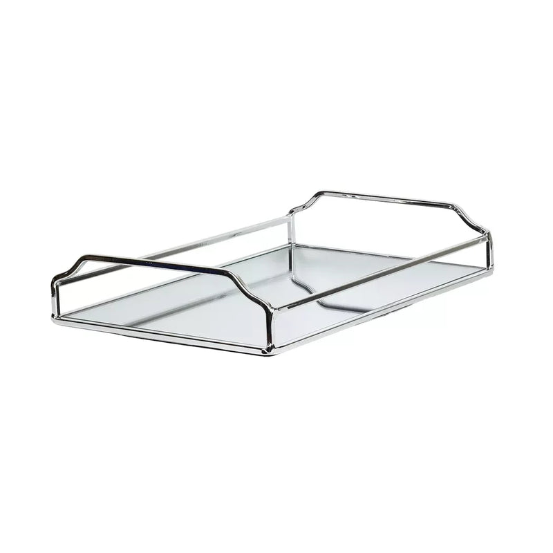 Mirror Tray Silver Elegance Metal