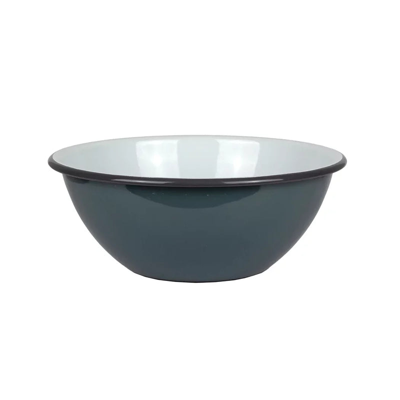 Mixing Bowl - Enamel Greys 26cm - Enamel