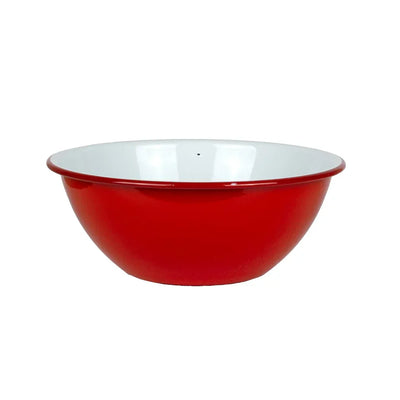 Mixing Bowl - Enamel Reds 26cm - Enamel