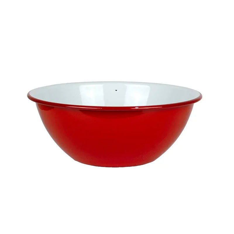 Mixing Bowl - Enamel Reds 26cm - Enamel