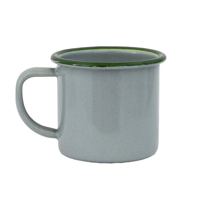 Mug - Enamel Duckegg Green Rim 375ml - Enamel