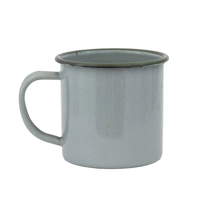 Mug - Enamel Duckegg Light Green Rim 375ml - Enamel