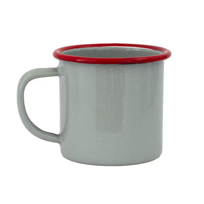 Mug - Enamel Duckegg Red Rim 375ml - Enamel