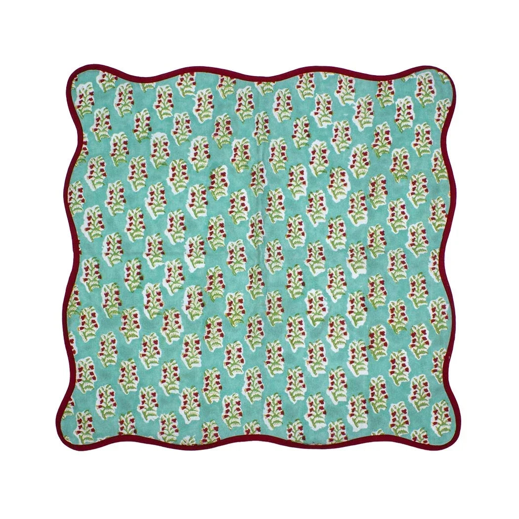 Napkin - Garden Scalloped Edge - Linen