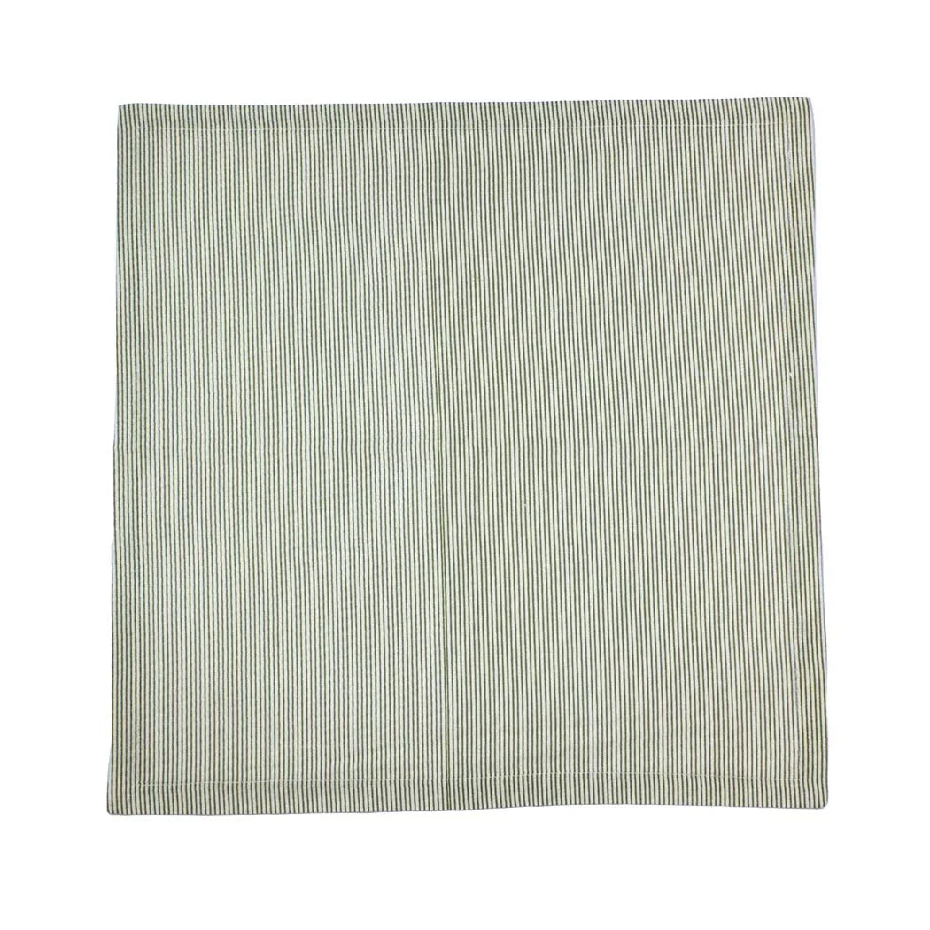 Napkin - Green Pinstripe - Linen