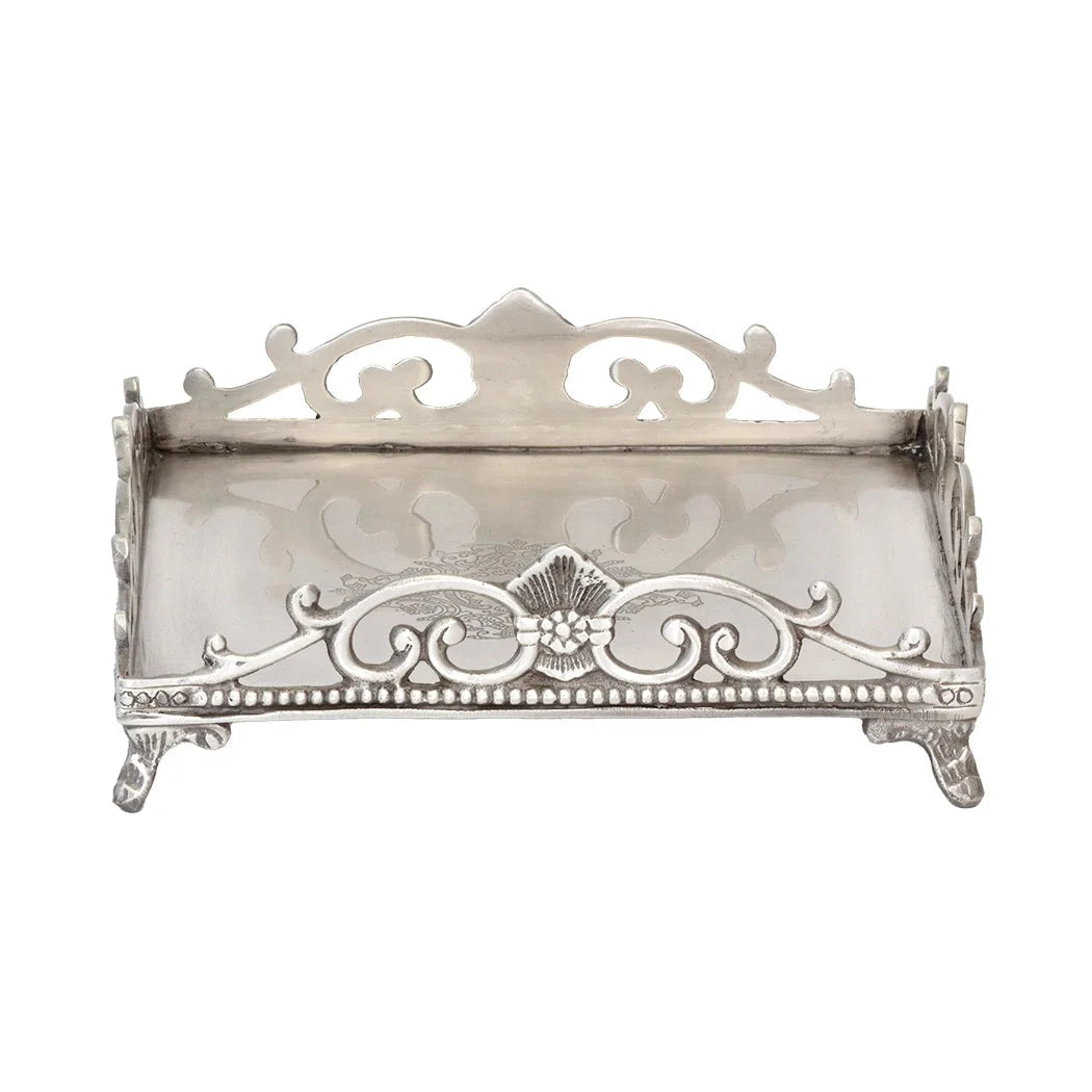 Napkin Holder - Fleur - Pewter