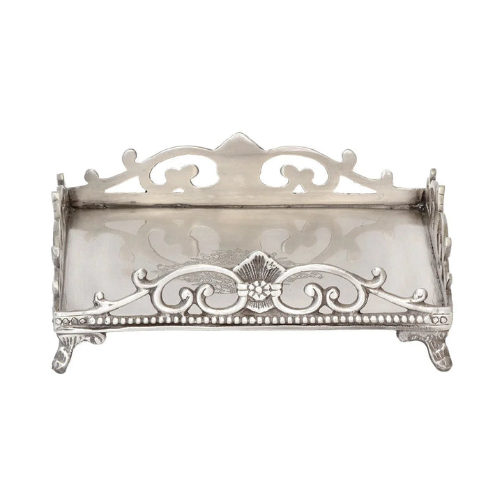 Napkin Holder - Fleur - Pewter