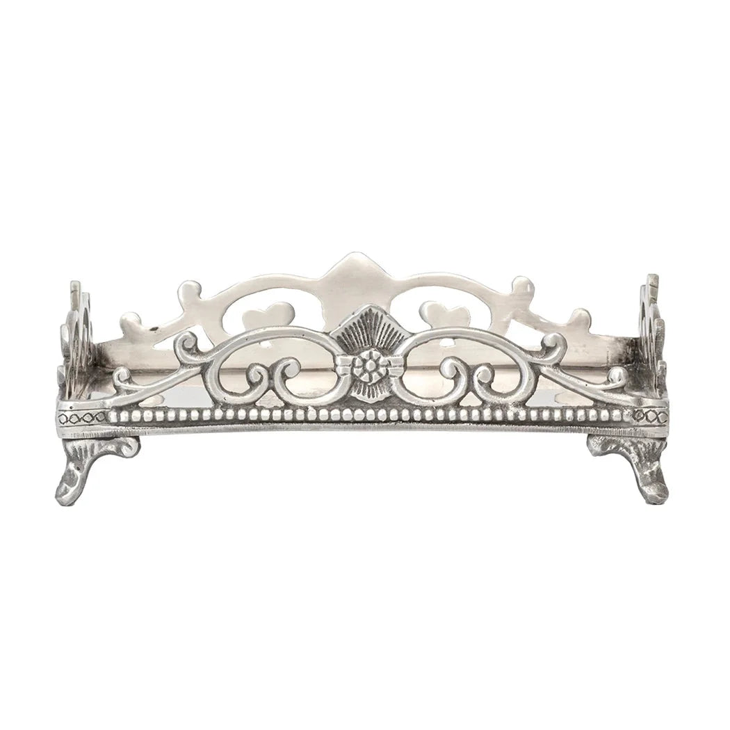 Napkin Holder - Fleur - Pewter