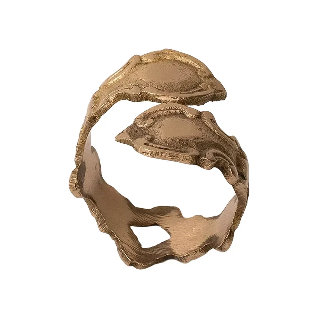 Napkin Ring - Brass Wrap - Metal