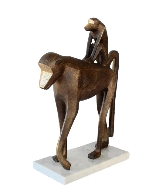 Ornament - Baboon Family - Resin