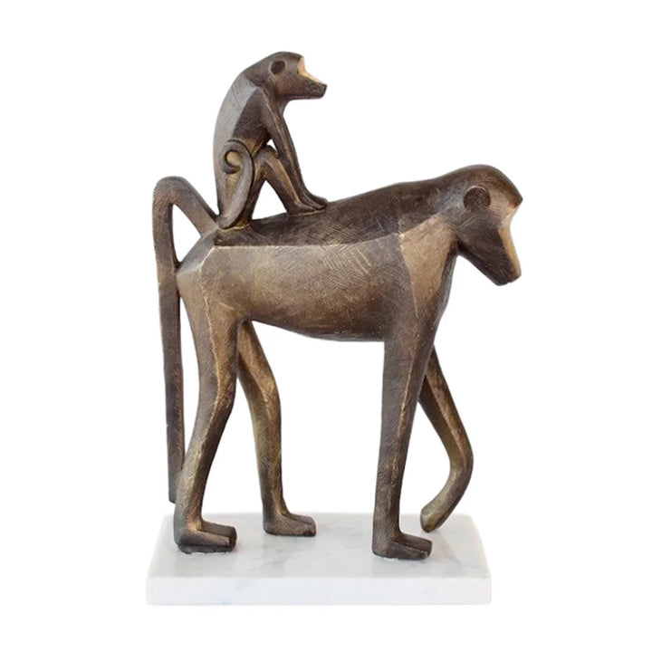 Ornament - Baboon Family - Resin