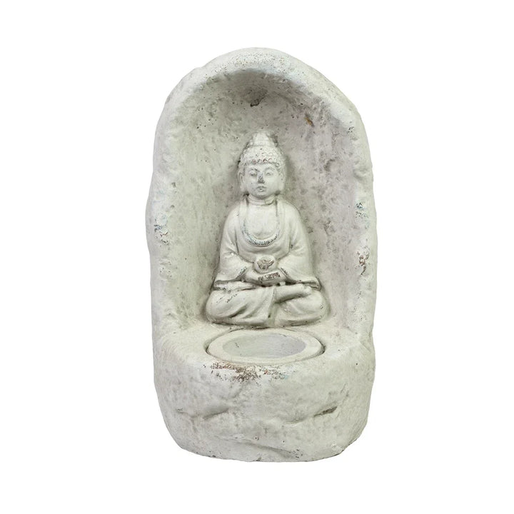 Ornament - Buddha Tealight Candle Holder Cement - Ceramic