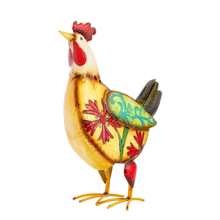 Ornament - Colourful Chicken Large - Iron