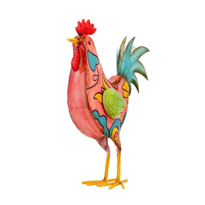 Ornament - Colourful Chicken Medium - Iron