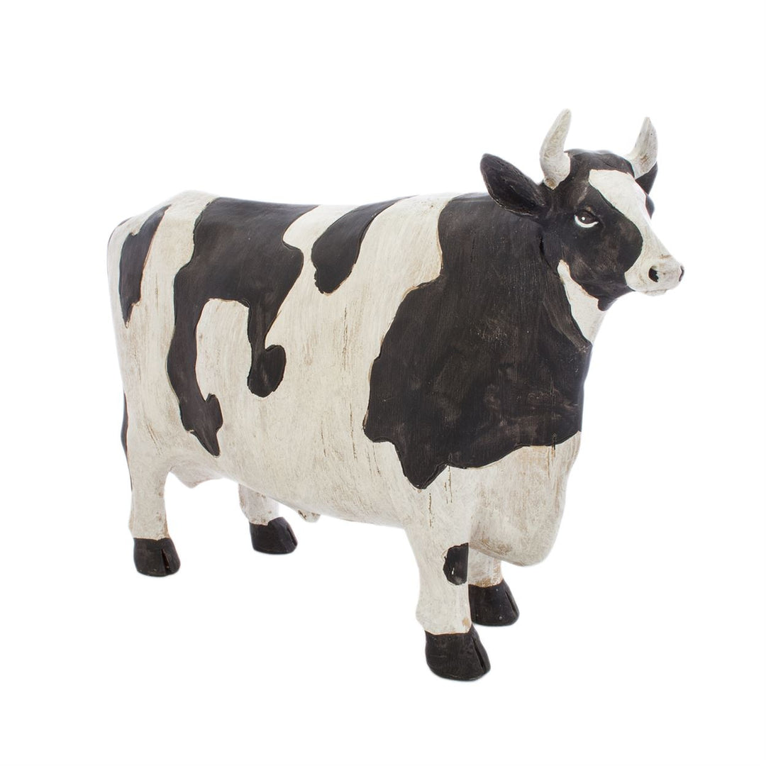 Ornament - Cow - Wood