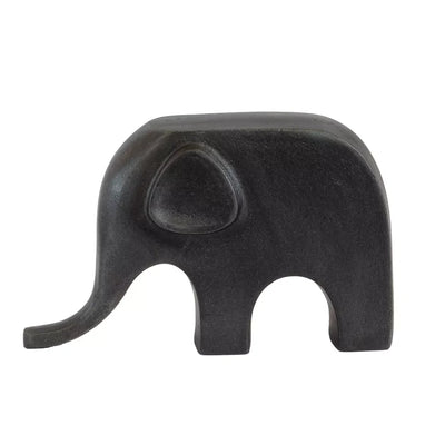Ornament - Ebony Elephant 12cm - Iron
