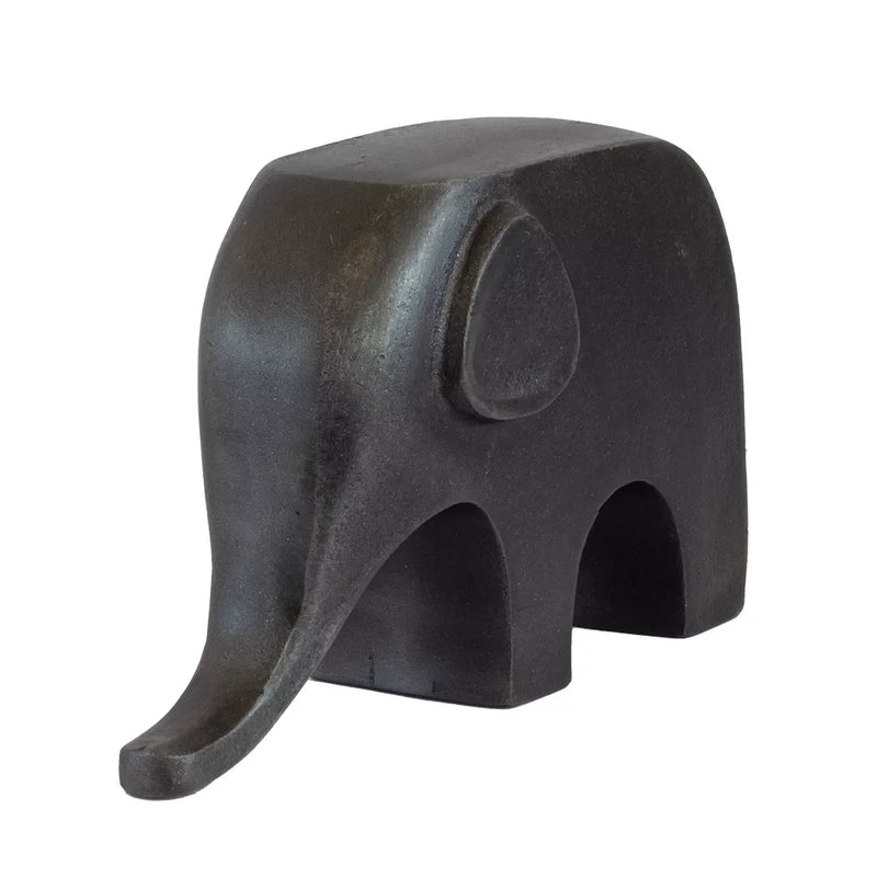 Ornament - Ebony Elephant 12cm - Iron