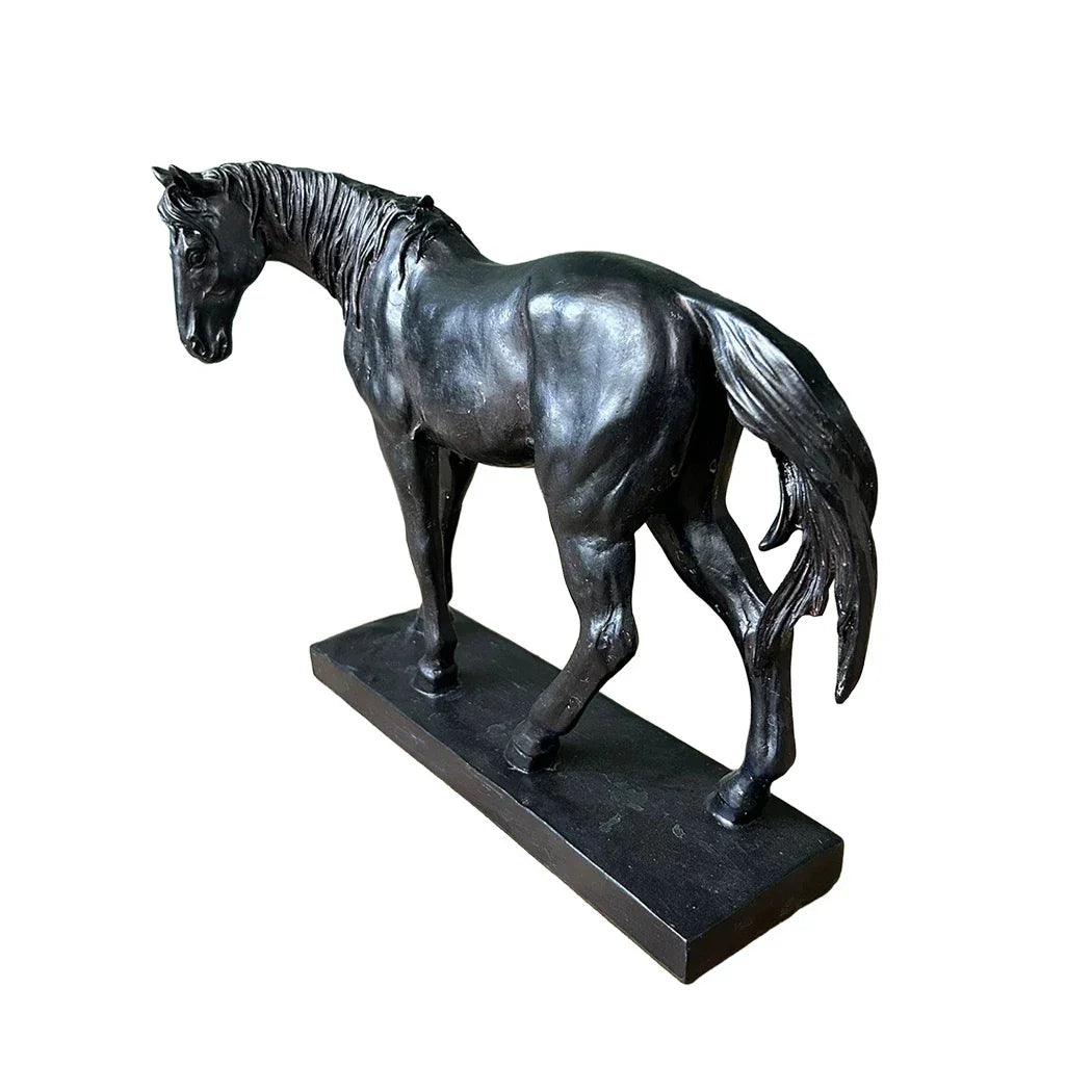 Ornament - Ebony Horse - Resin
