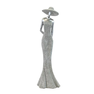 Ornament - Elegant Lady Silver No.2 - Resin