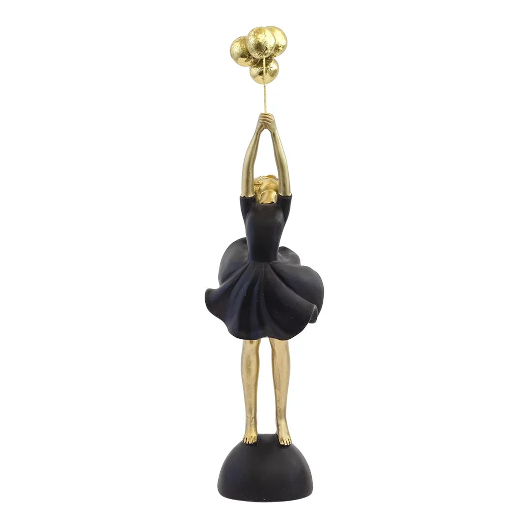 Ornament - Girl with Balloons 29cm - Resin