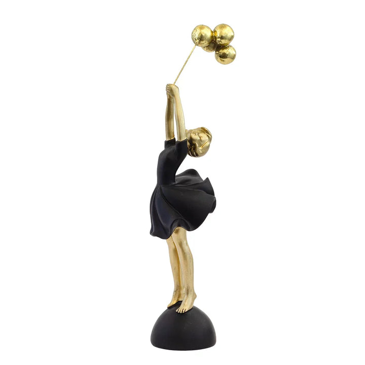 Ornament - Girl with Balloons 29cm - Resin