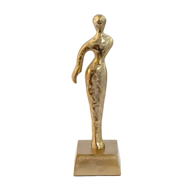 Ornament - Gold Abstract Lady - Iron