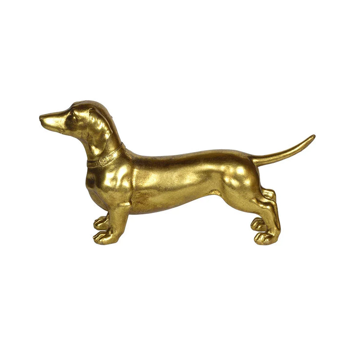 Ornament - Golden Dachshund 26cm - Resin
