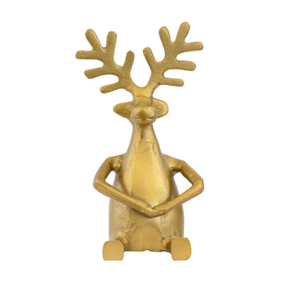 Ornament - Golden Hands Folded Reindeer - Iron