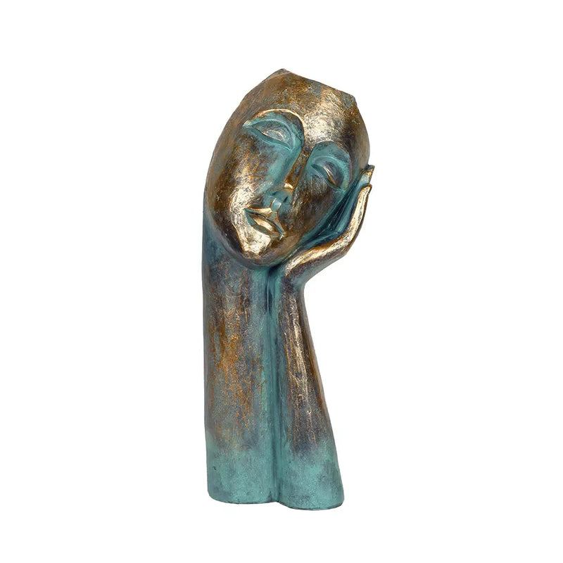 Ornament Head on Hand Resin