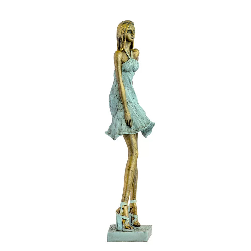 Ornament - Lady in Turquoise - Resin