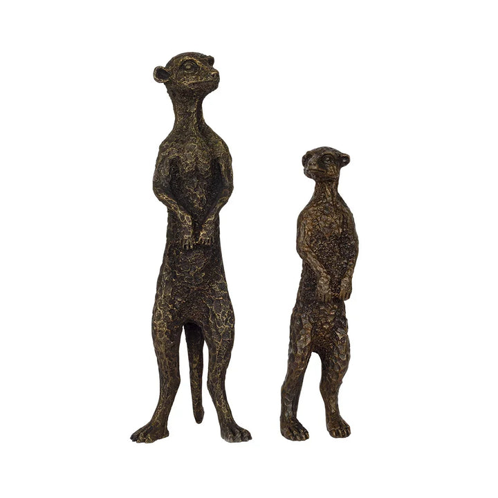 Ornament - Mr Meerkat Senior (Dark Bronze) - Iron