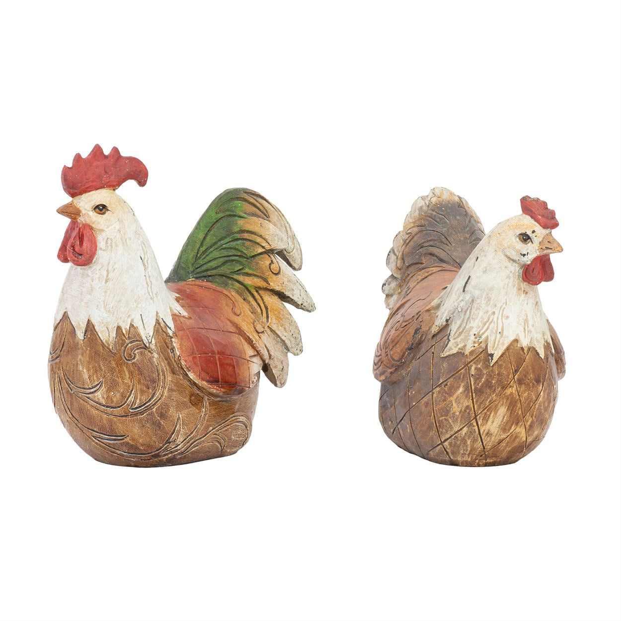 Ornament - Mr. & Mrs. Chick - Wood