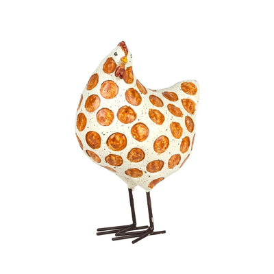Ornament - Polka Hen 15cm - Resin