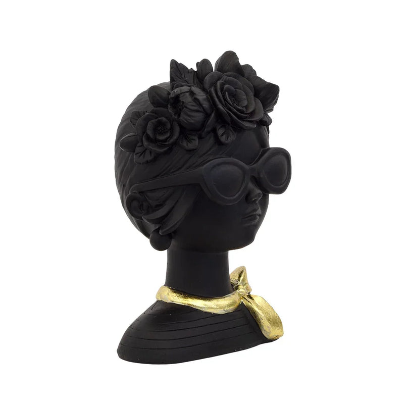 Ornament - Rosy Girl Bust - Resin