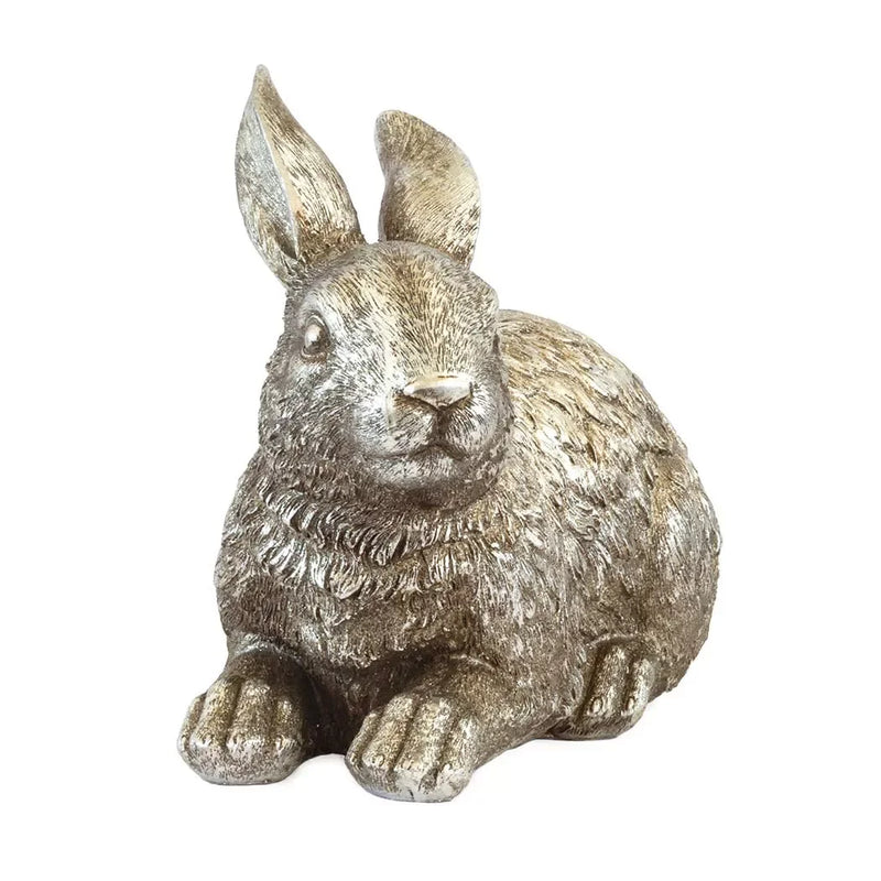 Ornament - Silver Bunny Wood