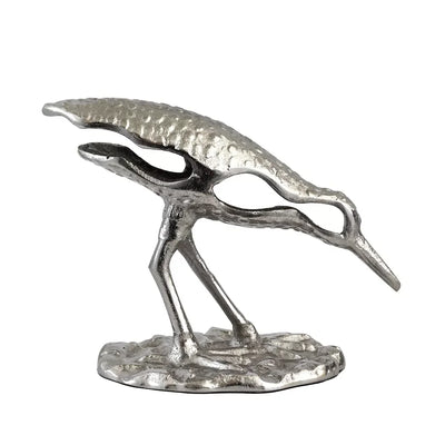Ornament - Silver Sandpiper Foraging - Iron