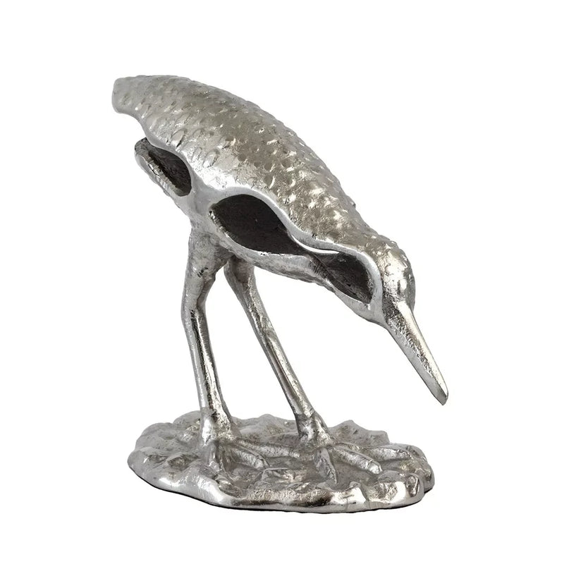 Ornament - Silver Sandpiper Foraging - Iron