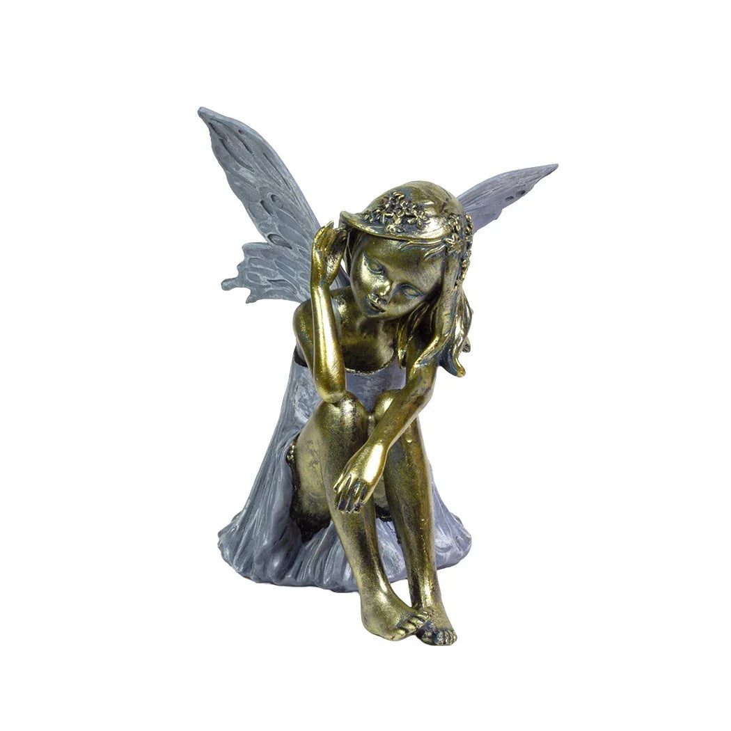 Ornament - Sitting Fairy Child - Resin