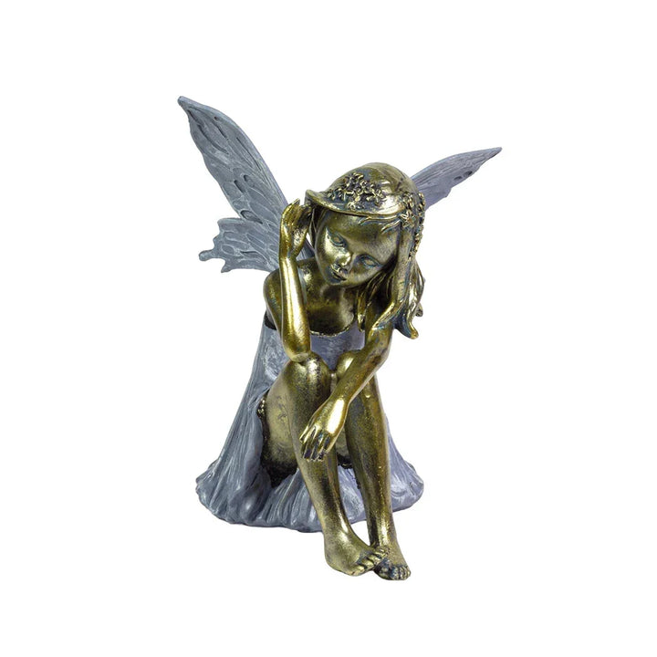 Ornament - Sitting Fairy Child - Resin