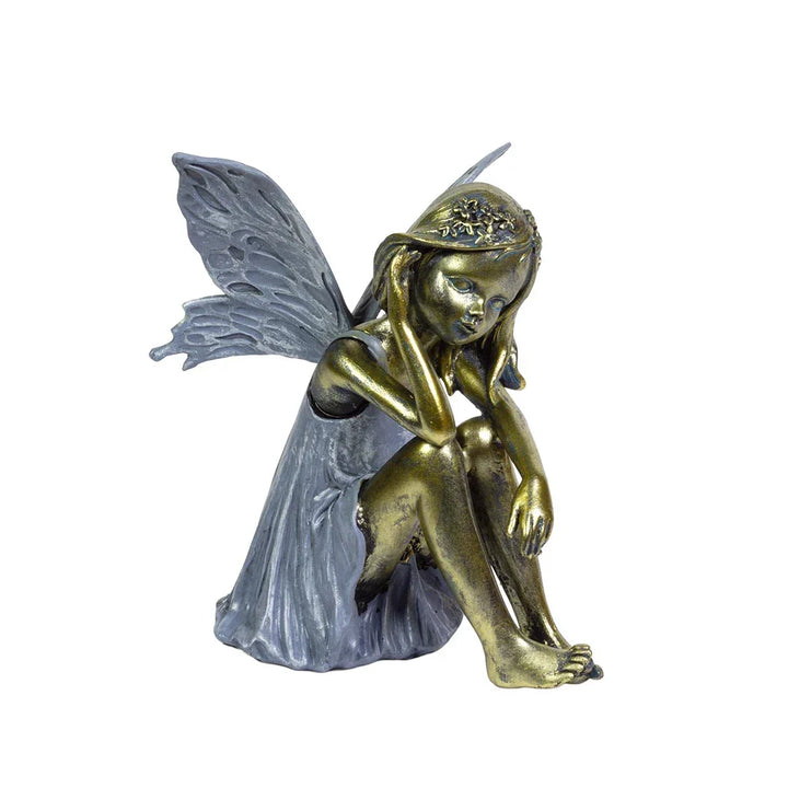 Ornament - Sitting Fairy Child - Resin